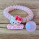 Kitty Charm Spiral Hair Tie Bracelet