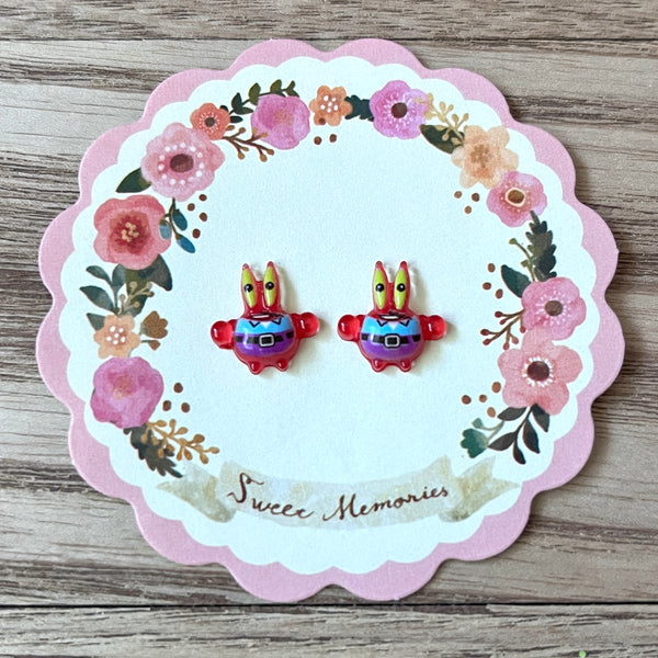 Cartoon Krabs Earrings