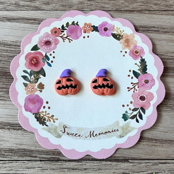 Spooky Pumpkin Earrings