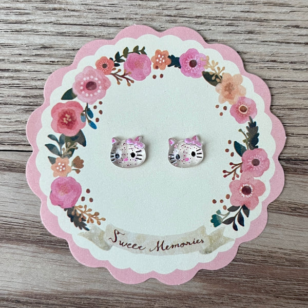 Sweet Kitty Face Earrings