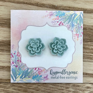 Succulent Flowers Earrings