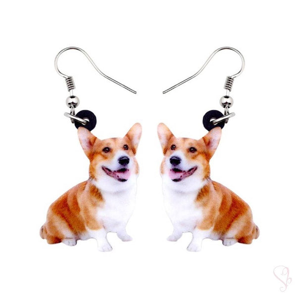 Pembroke Welsh Corgi Dog Drop Earrings