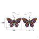 Colorful Butterfly Drop Earrings