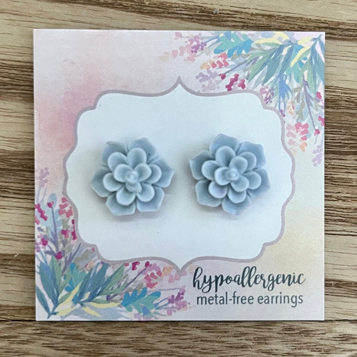 front-back succulent earrings Succulent Flowers Earrings – SWEETBIIE