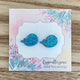 Glitter Blue Whale Earrings