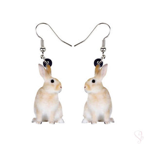 Sweet Bunny Rabbit Drop Earrings
