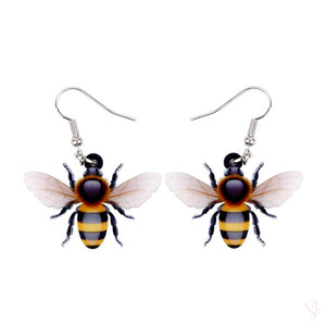 Honey Bee Drop Earrings
