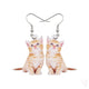 Ginger Kitten Drop Earrings