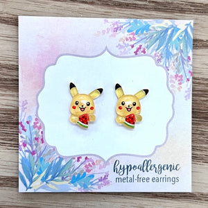 Sweet Pikachu Inspired Earrings