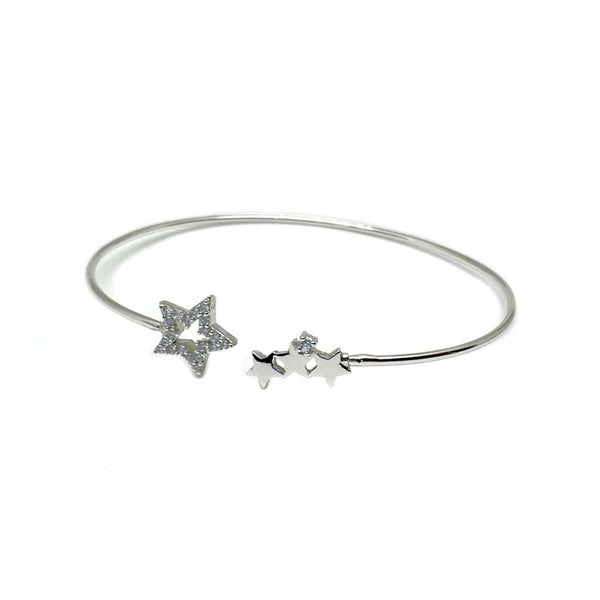 Stars Open Cuff Bangle