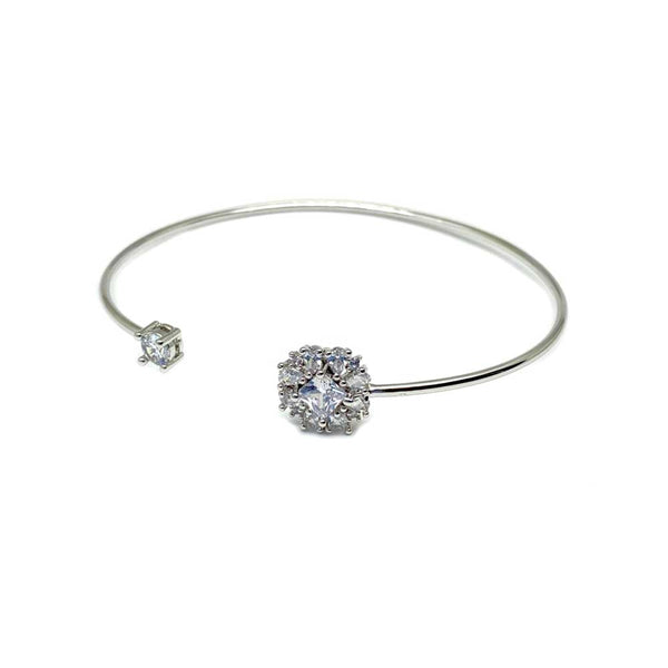 Crystals Open Cuff Bangle