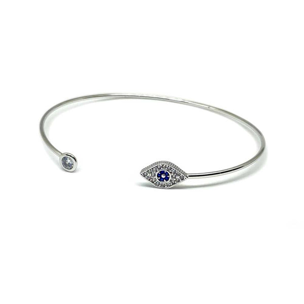 Evil Eyes Open Cuff Bangle