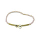 Gold Bar Tiny Crystal Beads Stretch Bracelet