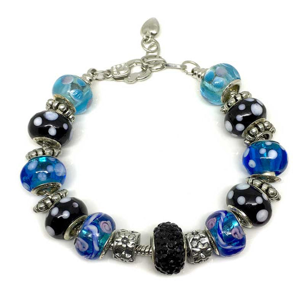 Blue & Black Gems Bracelet