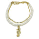Seahorse Charm Pearl Bracelet