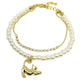 Cat Charm Pearl Bracelet