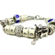 White Gems Elephant Charm Bracelet