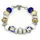 White & Blue Gems Bracelet