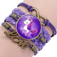 Purple Unicorn Friendship Bracelet