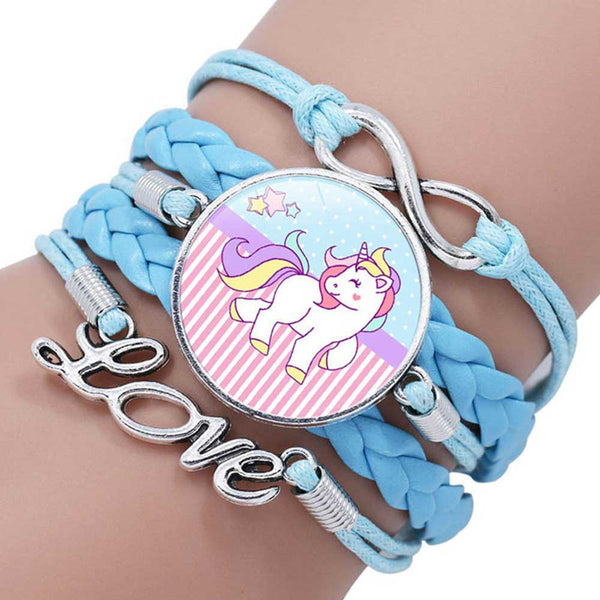 Blue Unicorn Friendship Bracelet