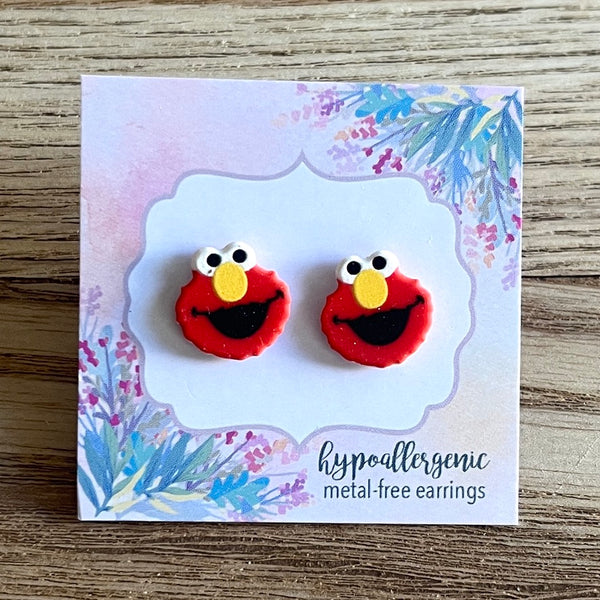 Red Monster Inspired Earrings