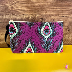 Peacock Feathers Zipper Pouch