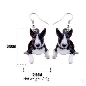 American Pit Bull Terrier Dog Drop Earrings