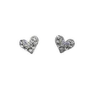 Crystal Heart Earrings, Jewelry, sweetbiie