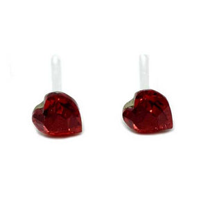 Crystal Heart Hypoallergenic Earrings, Jewelry, sweetbiie