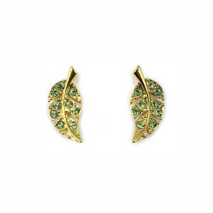 Golden Leaf Earrings, Jewelry, sweetbiie