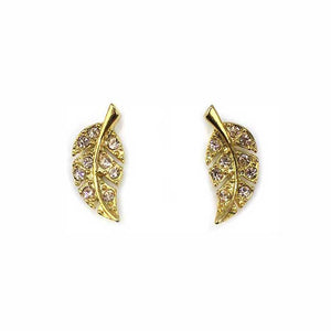 Golden Leaf Earrings, Jewelry, sweetbiie
