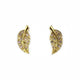 Golden Leaf Earrings, Jewelry, sweetbiie