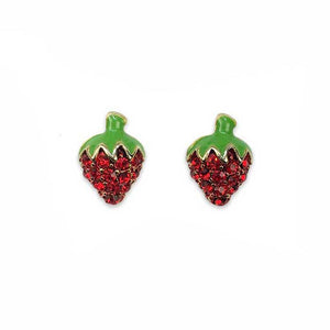 Crystal Strawberry Earrings, Jewelry, sweetbiie