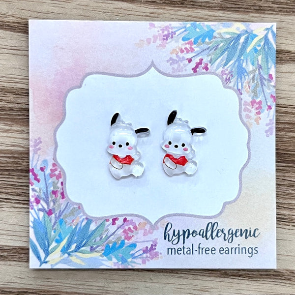 Kawaii Pochacco Inspired Earrings