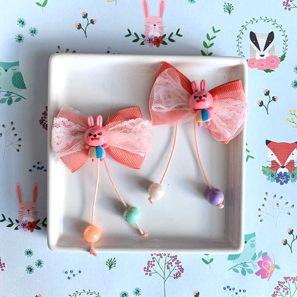 Cute Bunny Mini Pigtail Hair Bows