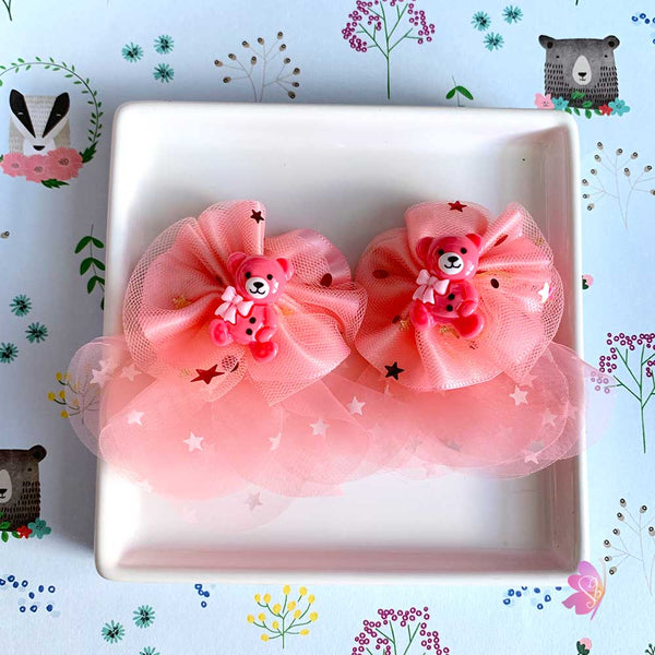 Cute Bear Mini Pigtail Hair Bows