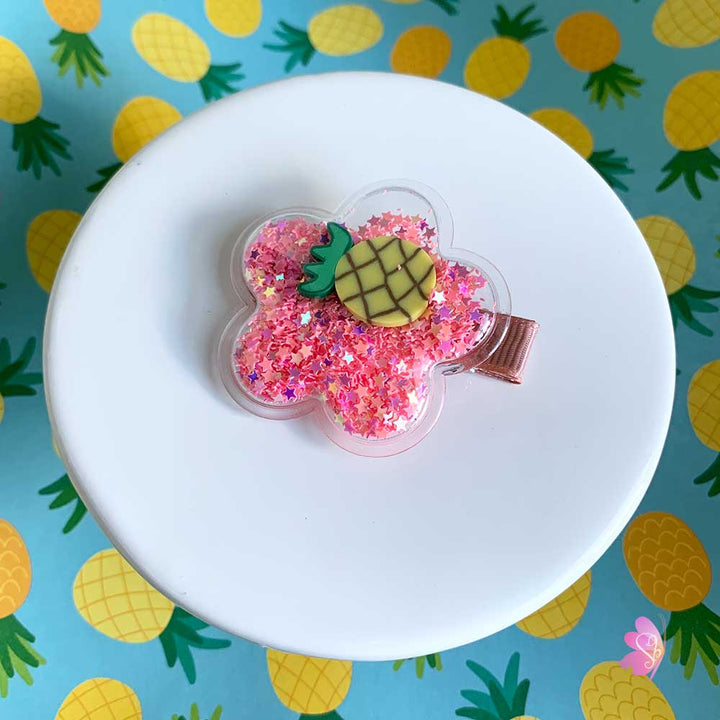 fruit hair clip, pineapple hair clip, hair accessories, hair clip, kid hair accessories, sweetbiie