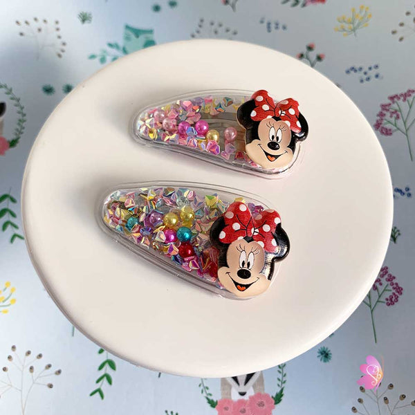 Miss Mouse Transparent Snap Clip