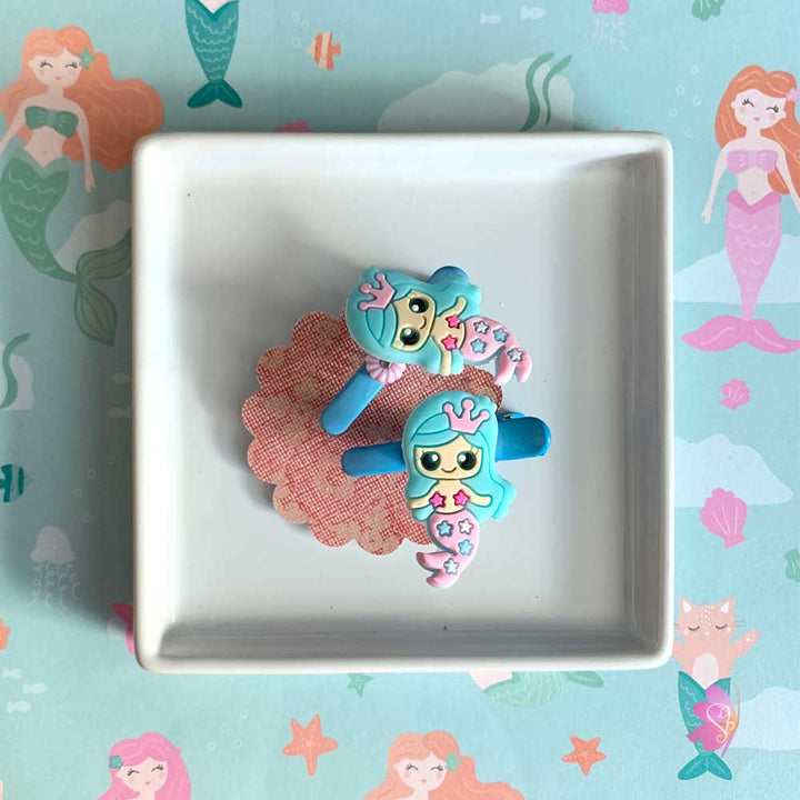 mermaid hair clip, hair accessories, hair clips, children hair accessories, sweetbiie