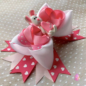 Pink Lovely Bunny Hair Bow