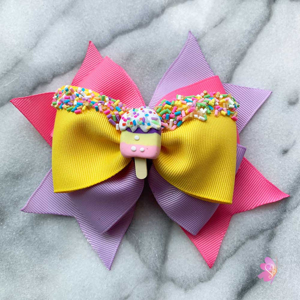 Ice Cream Popsicle Hair Bow