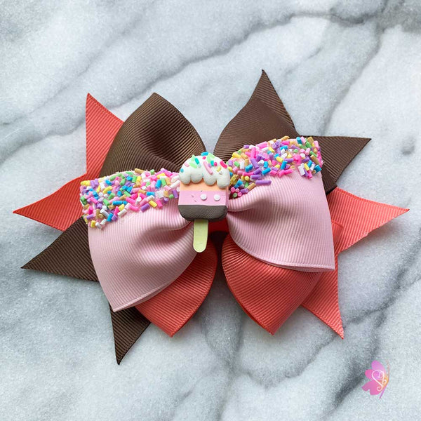 Ice Cream Popsicle Hair Bow