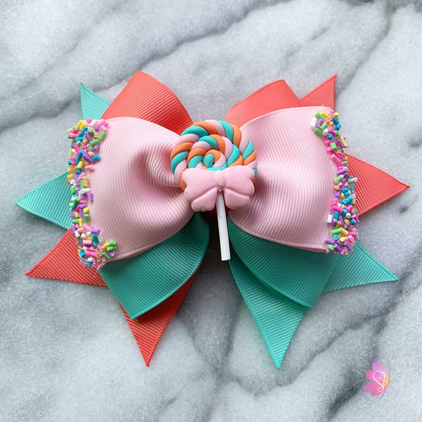 Sweet Lollipop Hair Bow