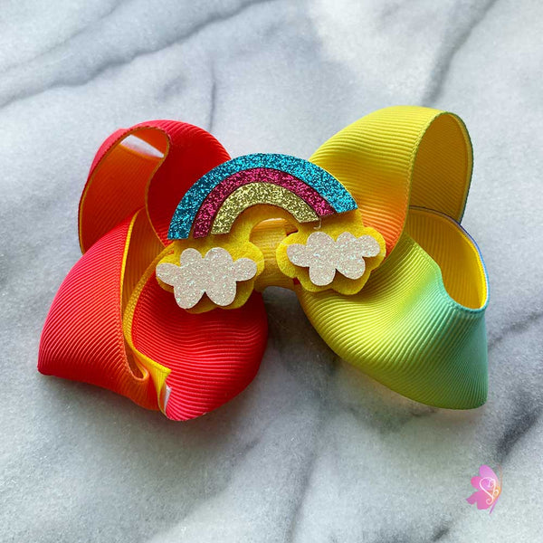 Rainbow Hair Bow