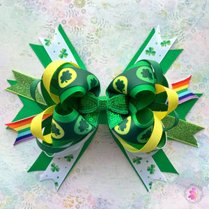 St. Patrick Lucky Boutique Hair Bow