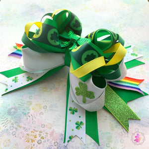 St. Patrick Lucky Boutique Hair Bow