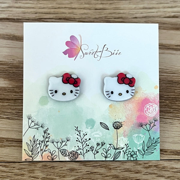 Cute Cat Post Earrings