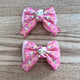 Kitty Inspired Mini Pigtail Hair Bows
