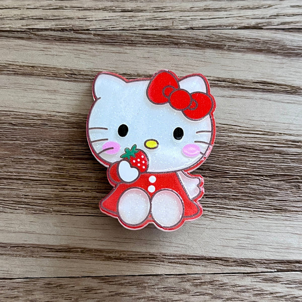 Cute Kitty Strawberry Hair Clip