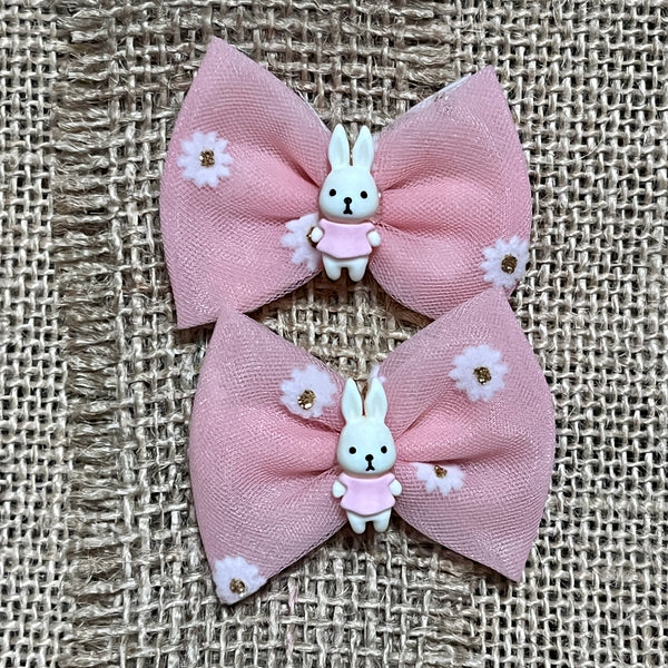 Bunny Mini Pigtail Hair Bows